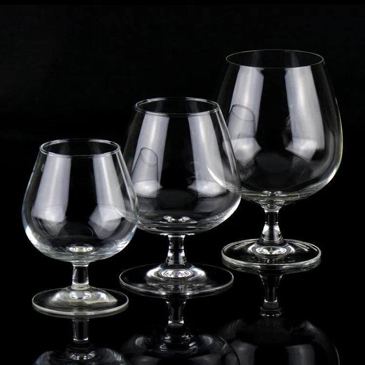 HUAHANGNA Short Stem Brandy Snifter Set of 4 – 8 OZ