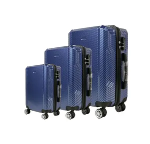 New Luggage Bags Supermarket Online ABS Hard Shell Suitcase 8 Wheel Spinner Travel Bags Luggage Sets Trolley for Ladies Adult
