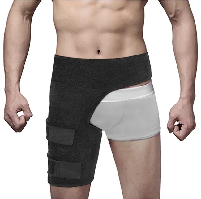 Compression Wrap for Groin Hip Thigh Quad Hamstring Joints Sciatica Nerve Pain Relief Strap