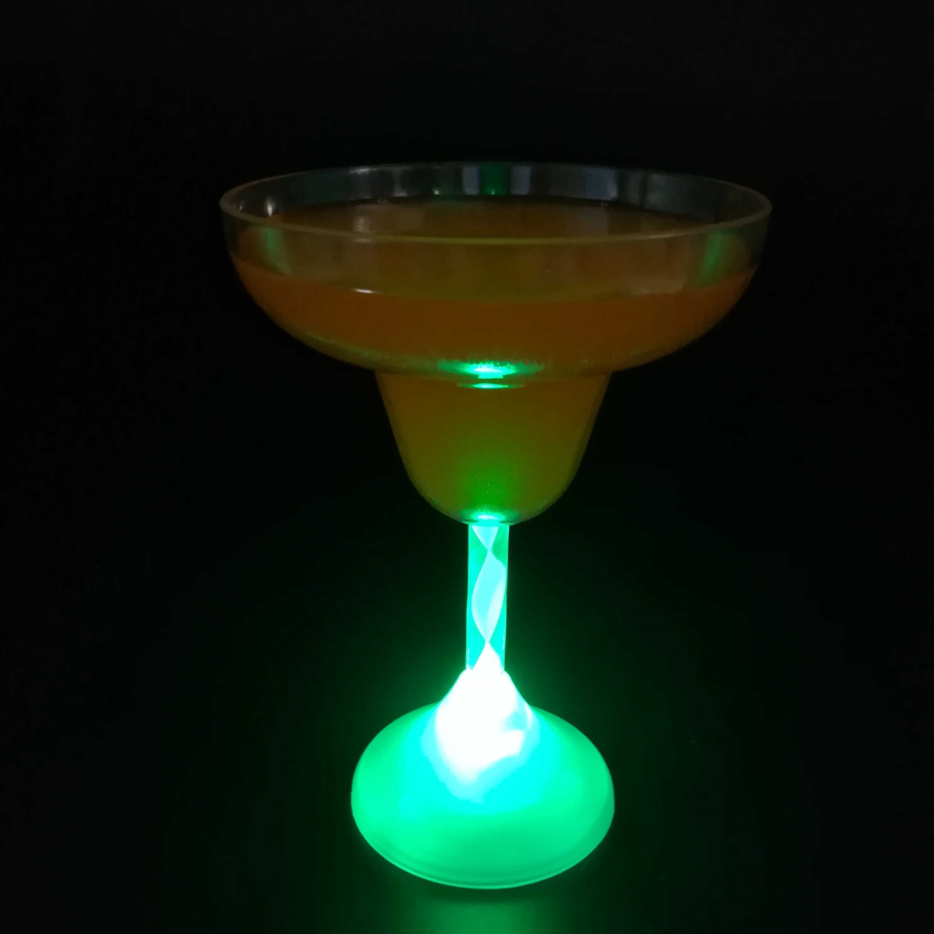Colorful Led Flashing Cup Lighting up Margarita Glass