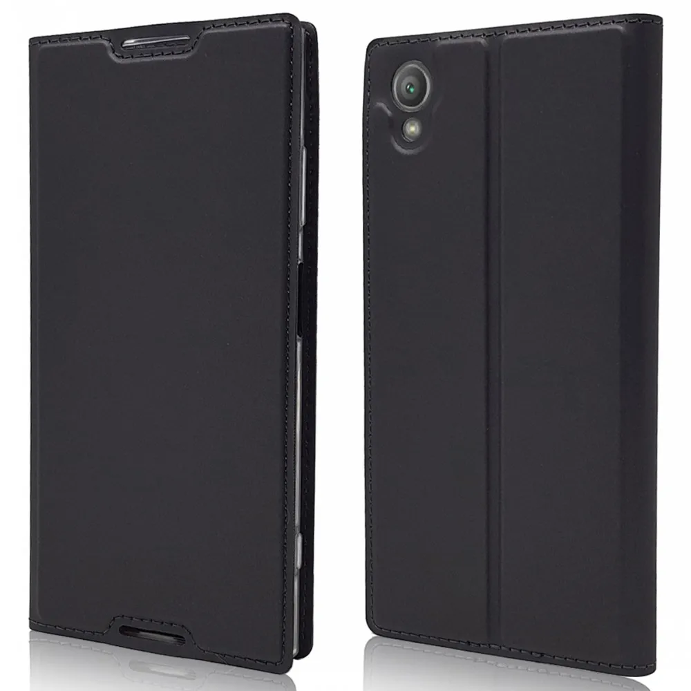 iCoverCase Cell Phone Case Luxury Business Leather Magnetic Flip Cover For Sony Xperia XA1 Plus Case