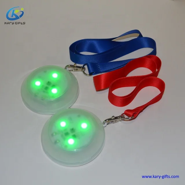 LED Glowing Flashing Necklace Timer Management Pendant Light Led Necklace