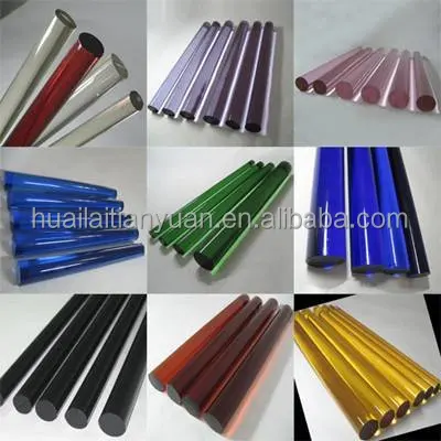 TYGLASS Tianyuan Custom Borosilicate Glass Rod Wholesale 1200mm clear Colored Heat Resistant Glass Rod