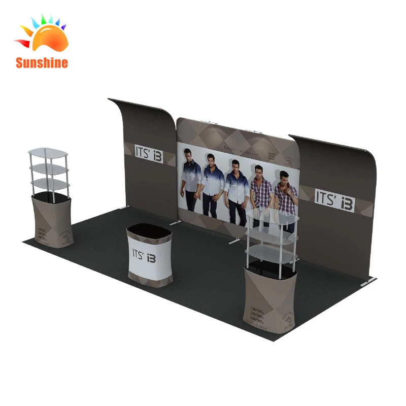 Pop up дисплей стены для выставочного стенда или выставки дисплей Фон Натяжная баннерная ткань