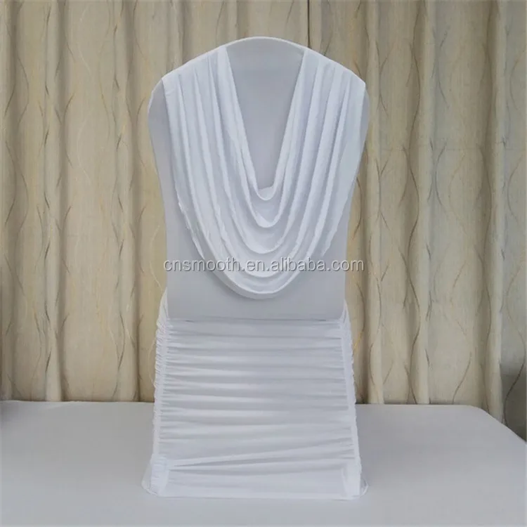 Чехол на стул с оборками из спандекса для свадьбы банкета