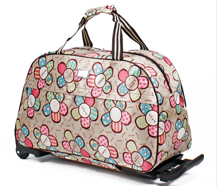 
Top selling customized fold up reusable travel bag ladies laptop trolley bag 