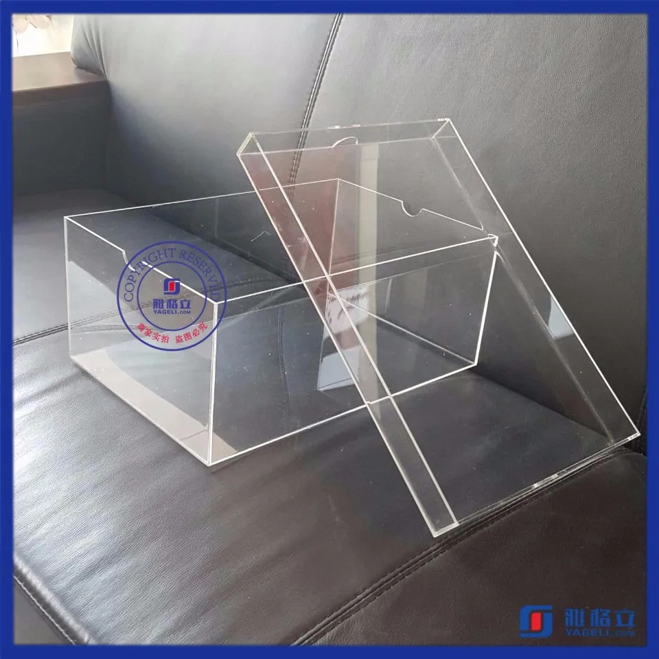 Factory Supply Customized Clear Perspex Sneaker case Acrylic Shoe Box