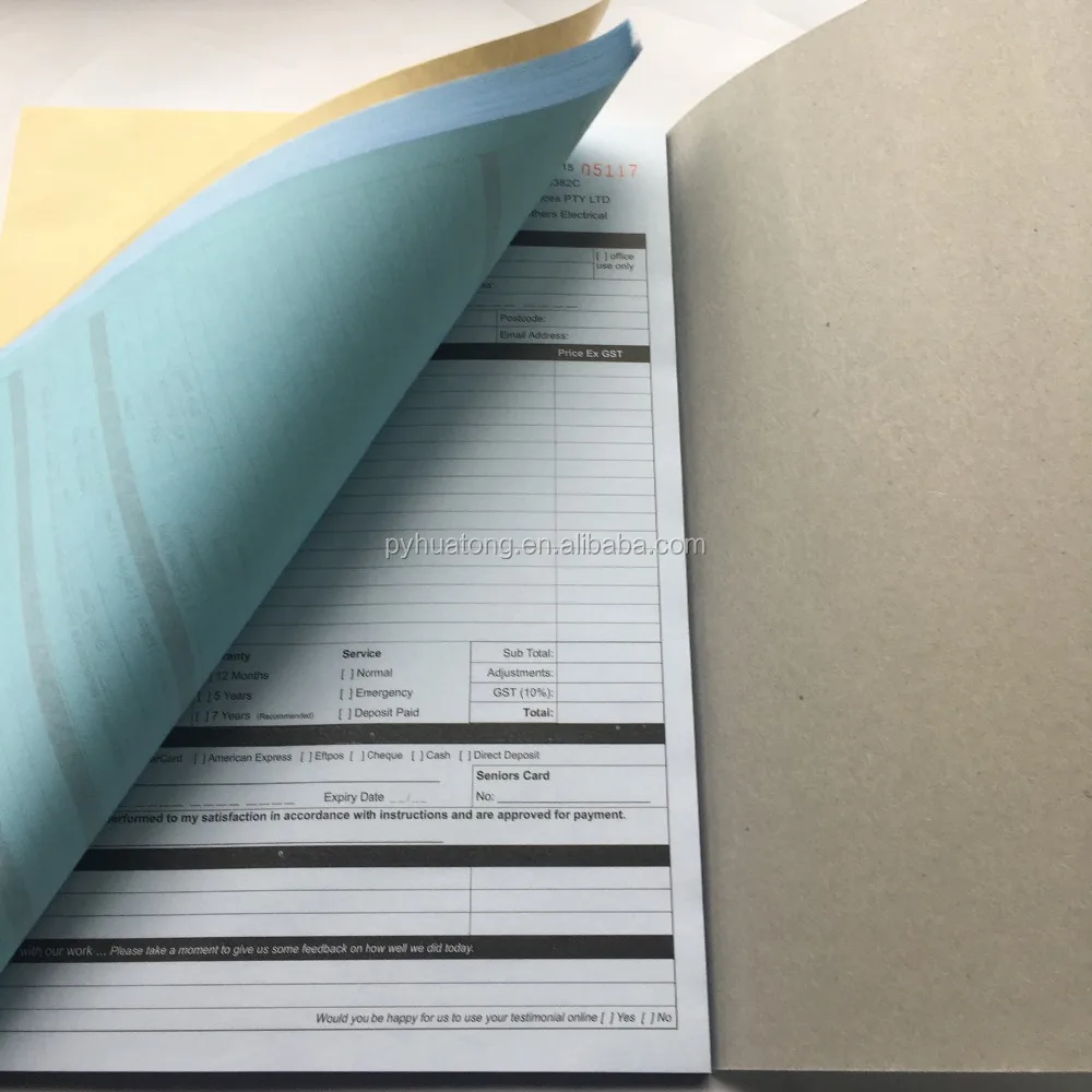 Carbonless copy paper/non-carbon copy paper note pad - China