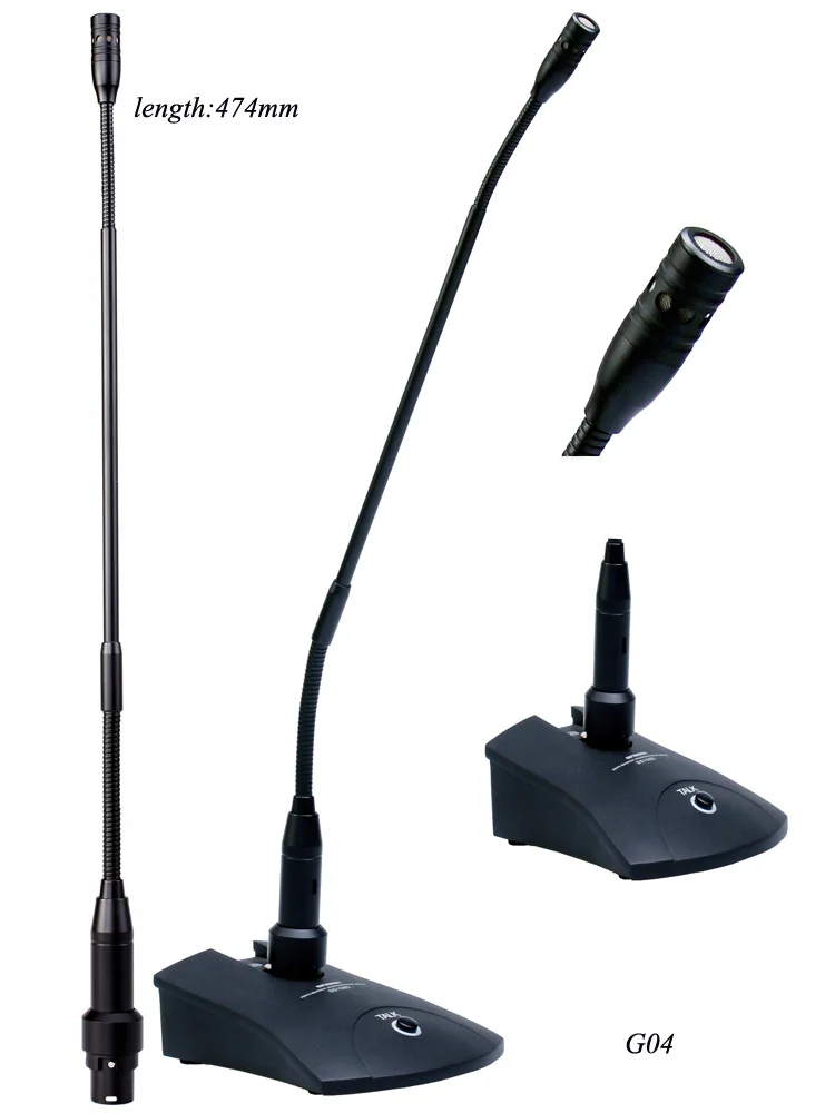 SINGDEN Noise Canceling Electret Condenser Microphone Gooseneck Microphone