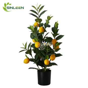 2020 Wholesale Lifelike Artificial Fruit Colorful Plant Plastic Lemon Tree