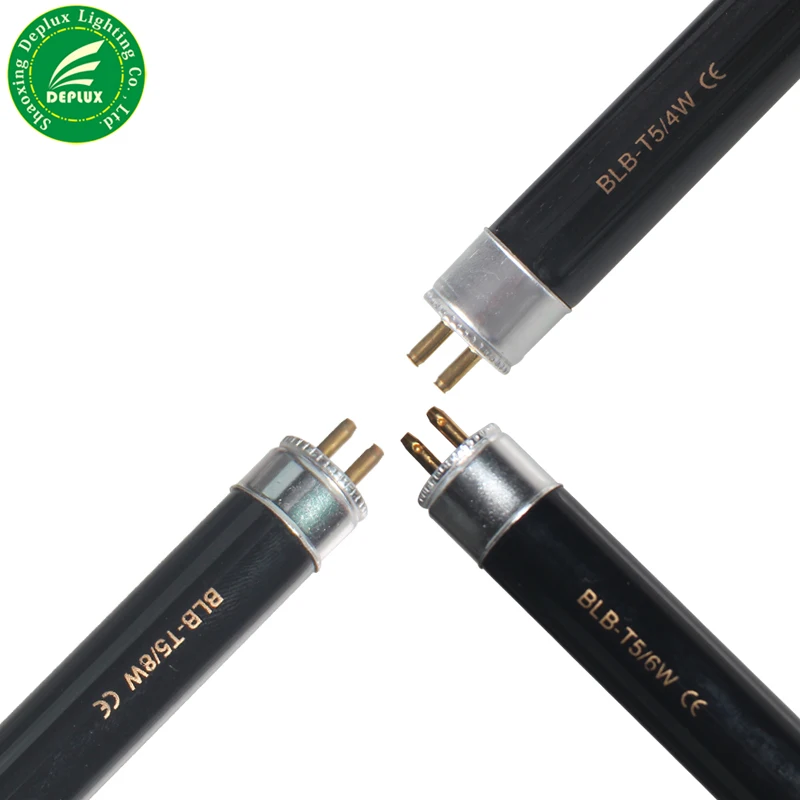 8 Вт флуоресцентный Ультрафиолетовый черный светло-синий Bi-Pin G5 миниатюрный