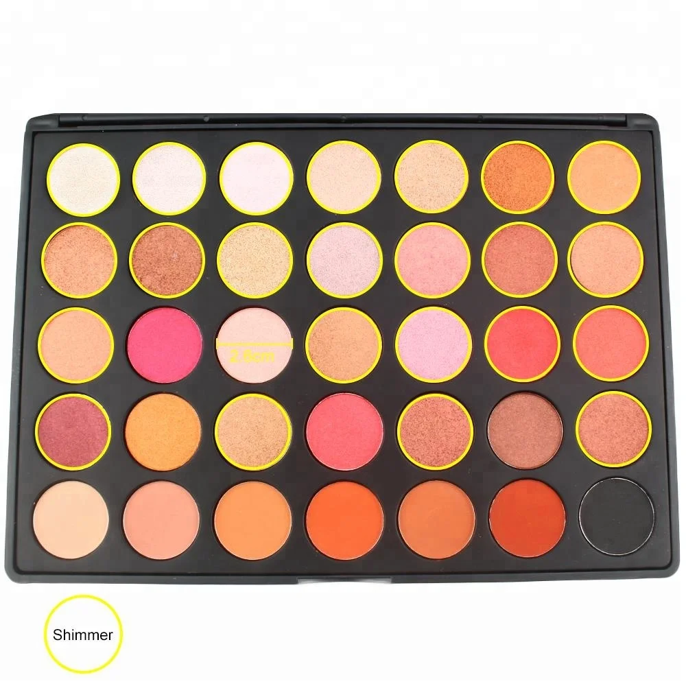 
 Оптовая продажа OEM частная торговая марка 35 цветов Тени для век Палитра Макияж  