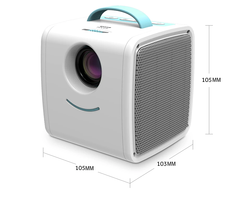 Single-Chip LCD Mini Projector with Front & Rear Projection Lifting Technology