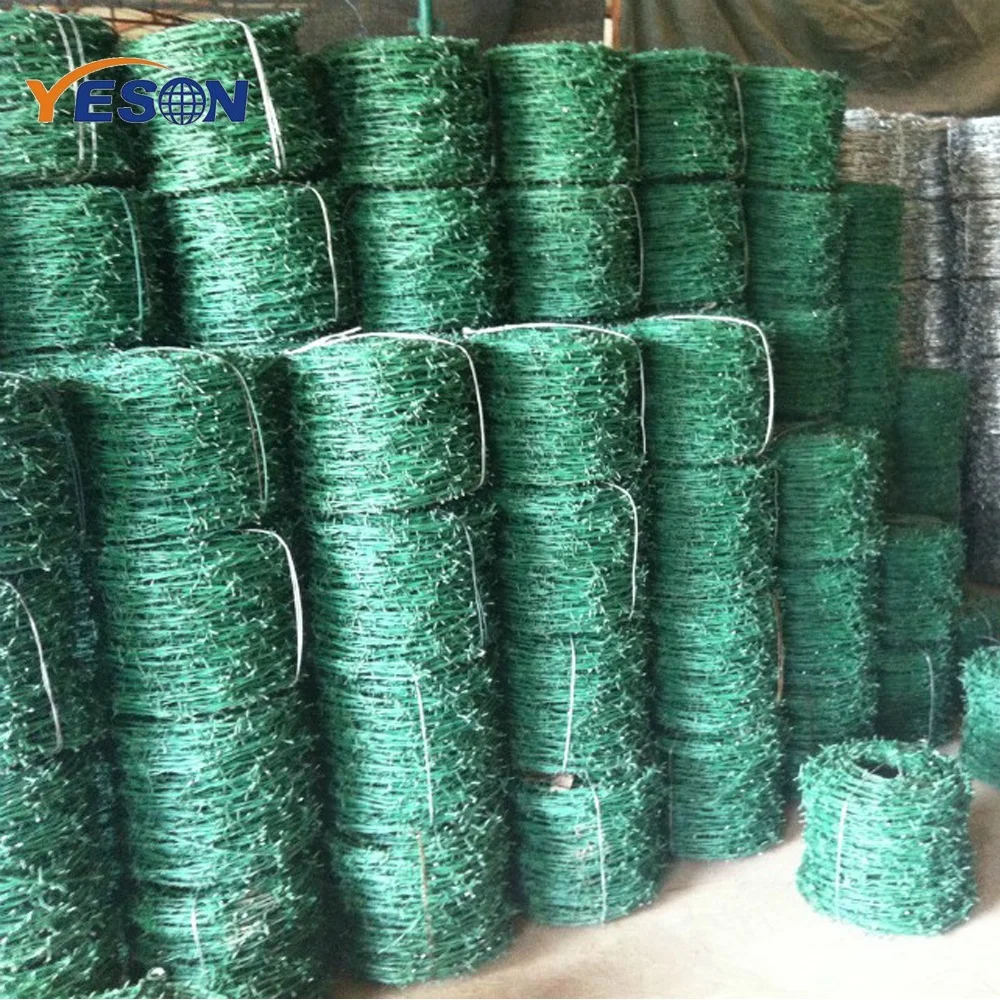 Cheap Plastic Barb Wire Fence Bulk PVC Coated Barbed Wire in Sri Lanka