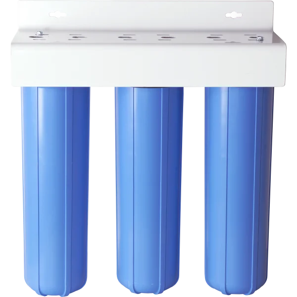 Geekpure 2-Stage Whole House Water Filter System – 10" Big Blue Housing With 1" Ports