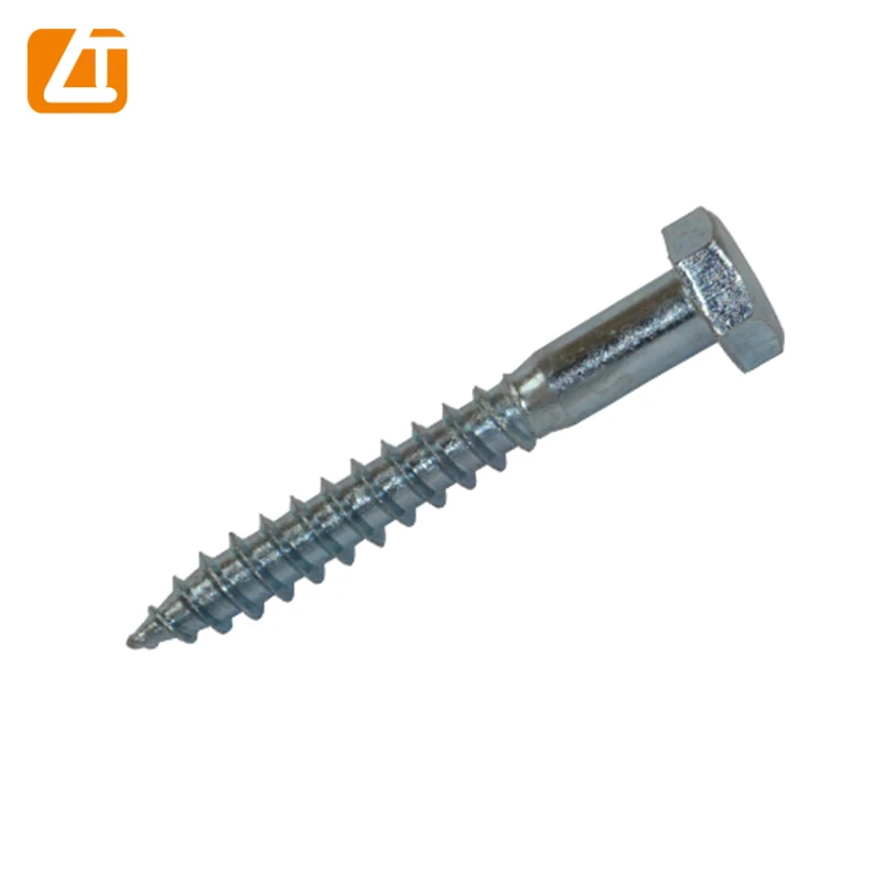 Hexagon Wood Screws - 6 x 20 mm - (Pack of 100) - DIN 571 - Key Screws -  Wood Screws - Stainless Steel A2 V2A - SC571