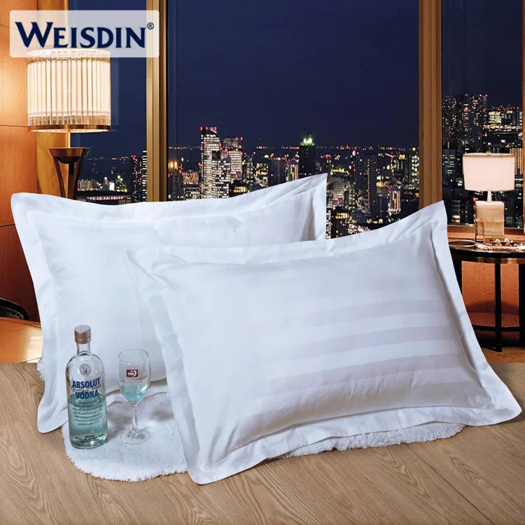 Оптовый заказ белый пару наволочек отель 300 нить хлопок сатин