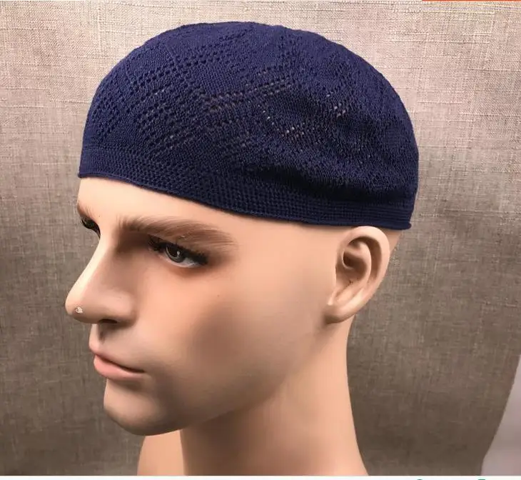 
Мусульманская вязаная крючком шляпа Хлопковые вязаные молитвенные шляпы Китай Оптовая Продажа мусульманская шапочка Kufi 