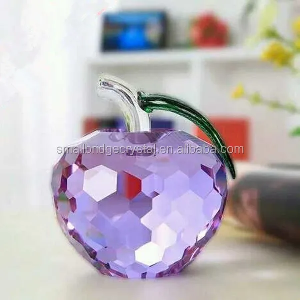 Facted small color crystal apple