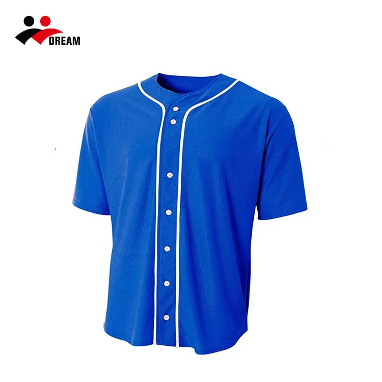 Source Wholesale Cheap Blank Plain Baseball Jerseys Custom made