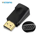 VICTSING Gold plated HDMI to VGA Converter Adapter with 3 5mm Audio Port For PC Laptop