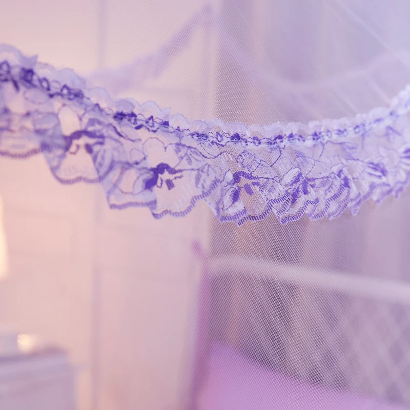 Fiberglass Stand 3D Lace Custom Made Pole Very Large Treated Double Bed Round Portable Mosquito