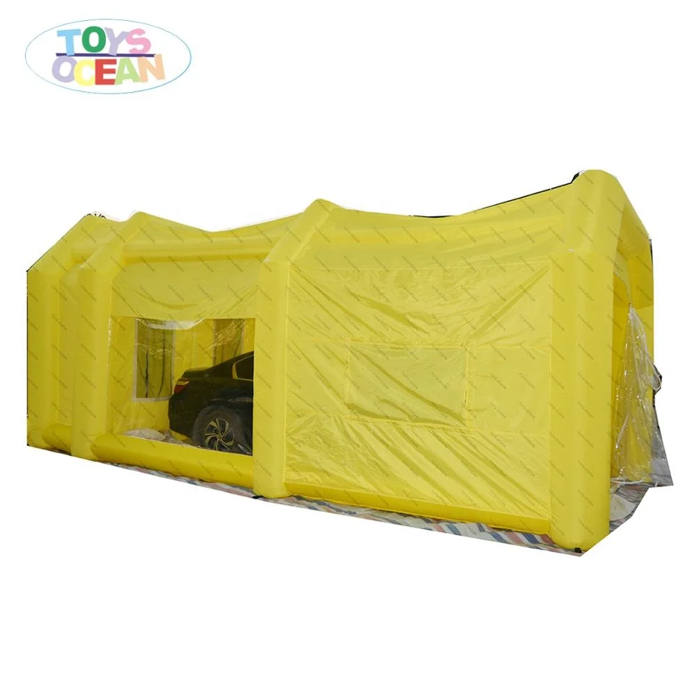 Customized Design Inflatable Mobile Portable Car Paint Spray Baking Booth with Blower and Filter