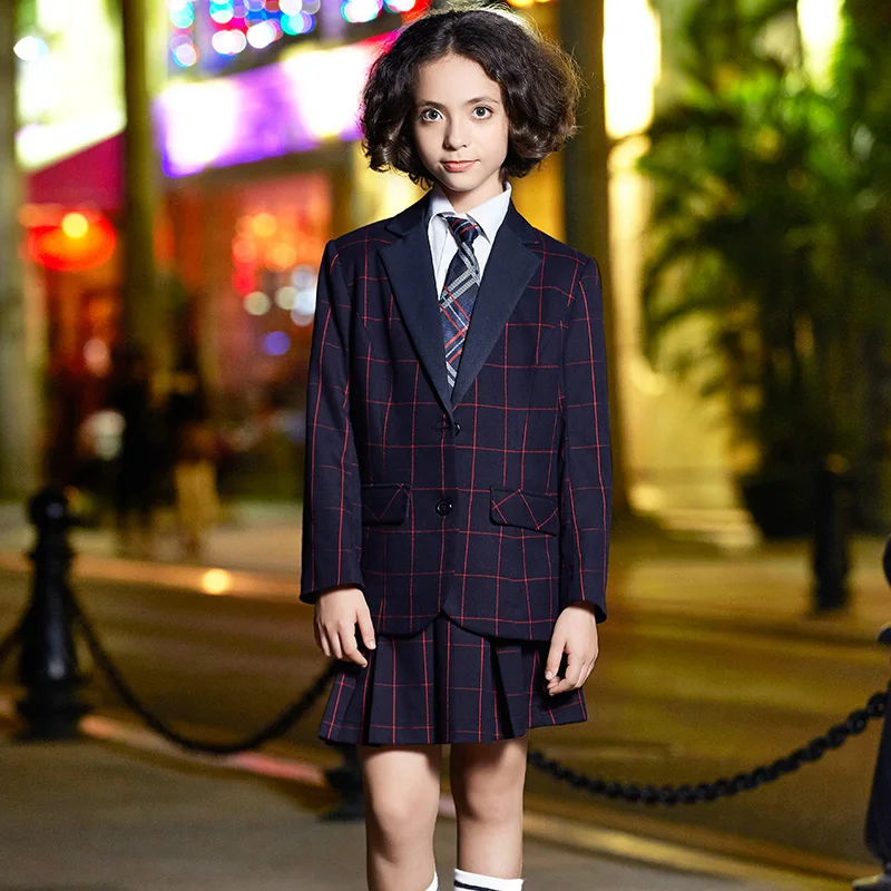 High Quality Korean School Uniform Custom Primary and Middle School Uniform Designs for Girls and Boys