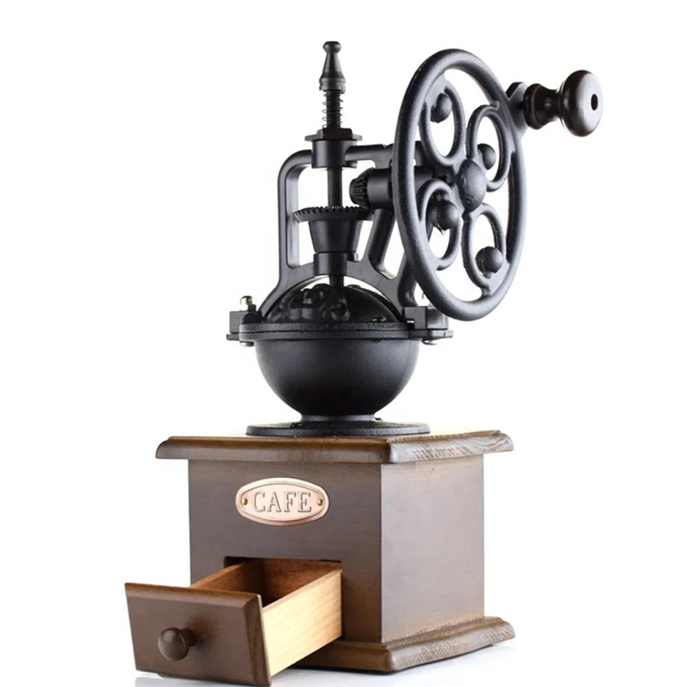 Manual Coffee Grinder With Catch Drawer 