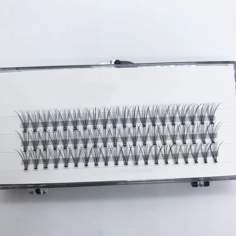 Накладные ресницы с нагревом 10D, русский объем, наращивание ресниц, Индивидуальные Накладные ресницы