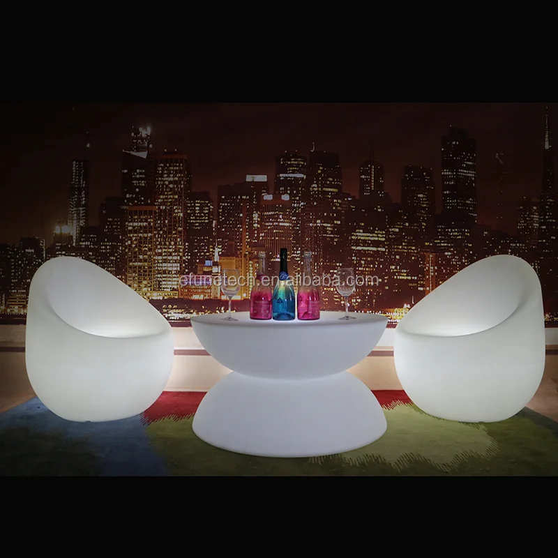 Professional Manufactured Custom Color Changing RGB bar Led Lighted Inflatable Furniture with Remote Control