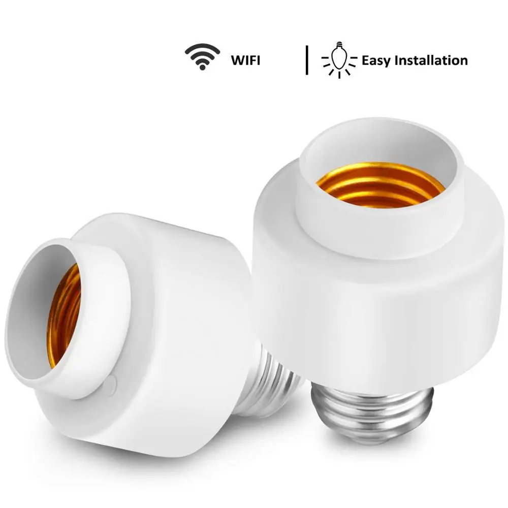 UEMON Smart Life E27 Электрический держатель лампы Wifi умная розетка