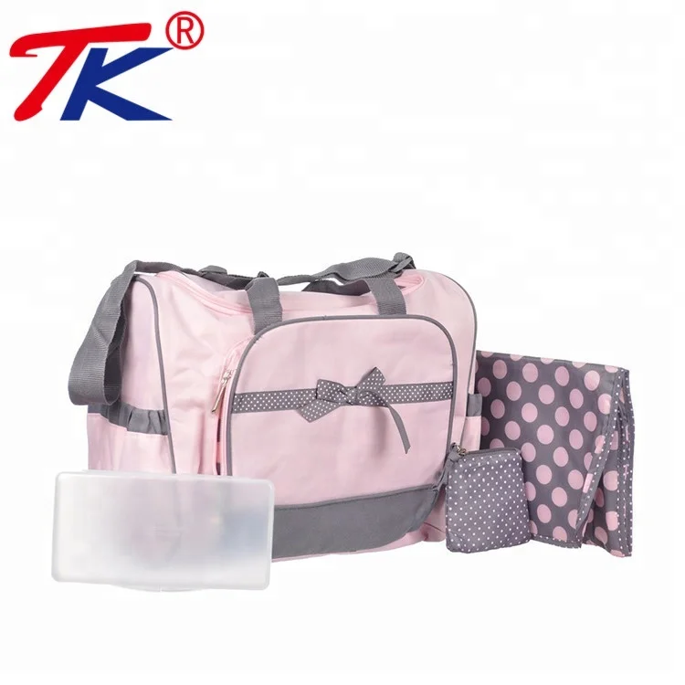 Hot Sale Latest Fashion Pink Large Capacity 4 In 1 Baby Diaper Bag Buy Wholesale Diaper Bags Beauty Pink Color Diaper Bag Designed For Mom Diaper Bag Product On Alibaba Com