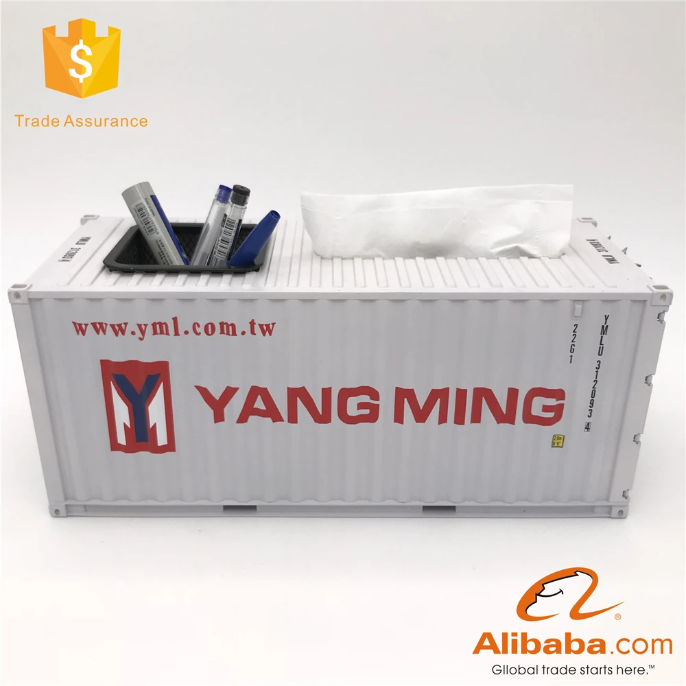 Container Model_1:20 20GP yml Tissue Box Pen Container model _O.A.S ship model factory