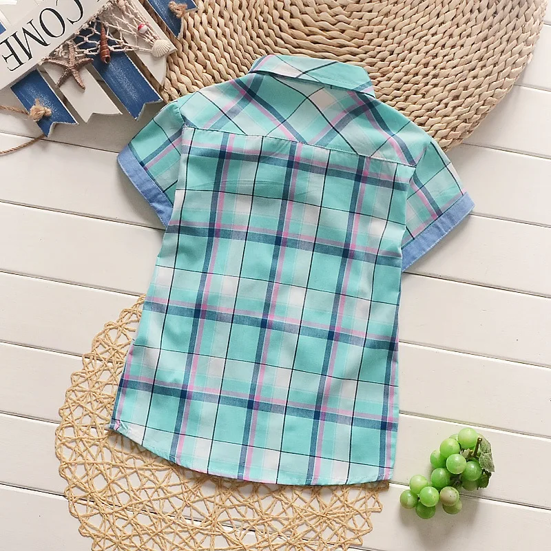 
Бесплатный образец, Одежда для новорожденных мальчиков, клетчатая футболка в Корейском стиле 