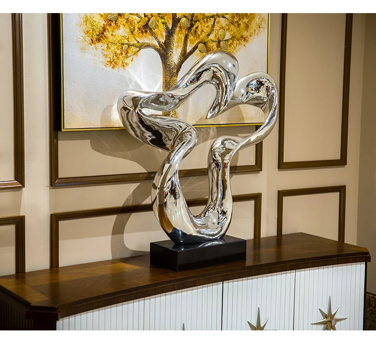 Modern Arts Sculpture Table Top Decoration Large Abstract Resin ...