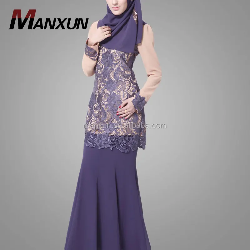 Fashion Muslim Kebaya Baju Kurung Islamic Dresses Middle East Abaya Modern Islamic Golden Lace Ladies Two Pieces Maxi Gown 2017 Buy Baju Kurung With Lace Fashion Design Lace Baju Kurung Baju Kurung And