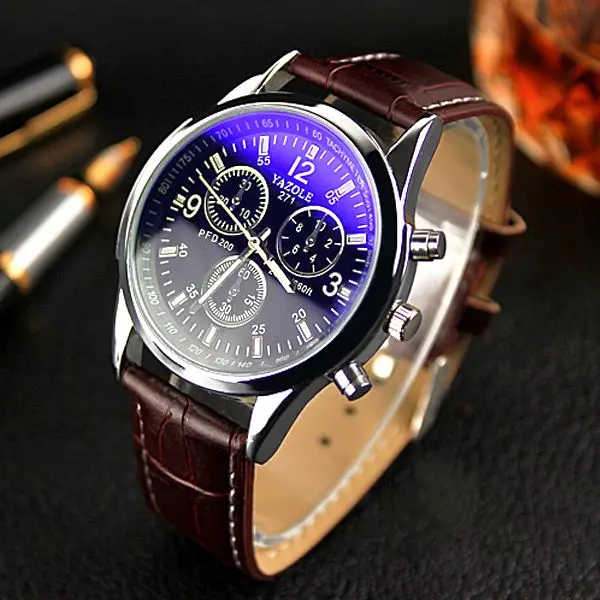 YAZOLE J 271 Hot Selling Cheaper Price Business Men Watch Wholesale  Waterproof Luxury Custom Logo Leather Watches