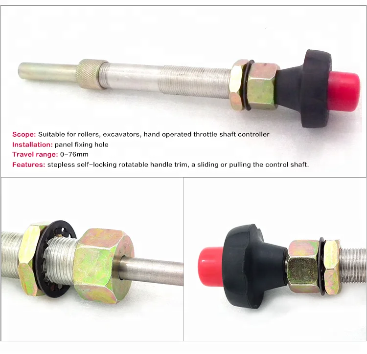 Vernier Handle Adjustable Throttle Locking Control Cable