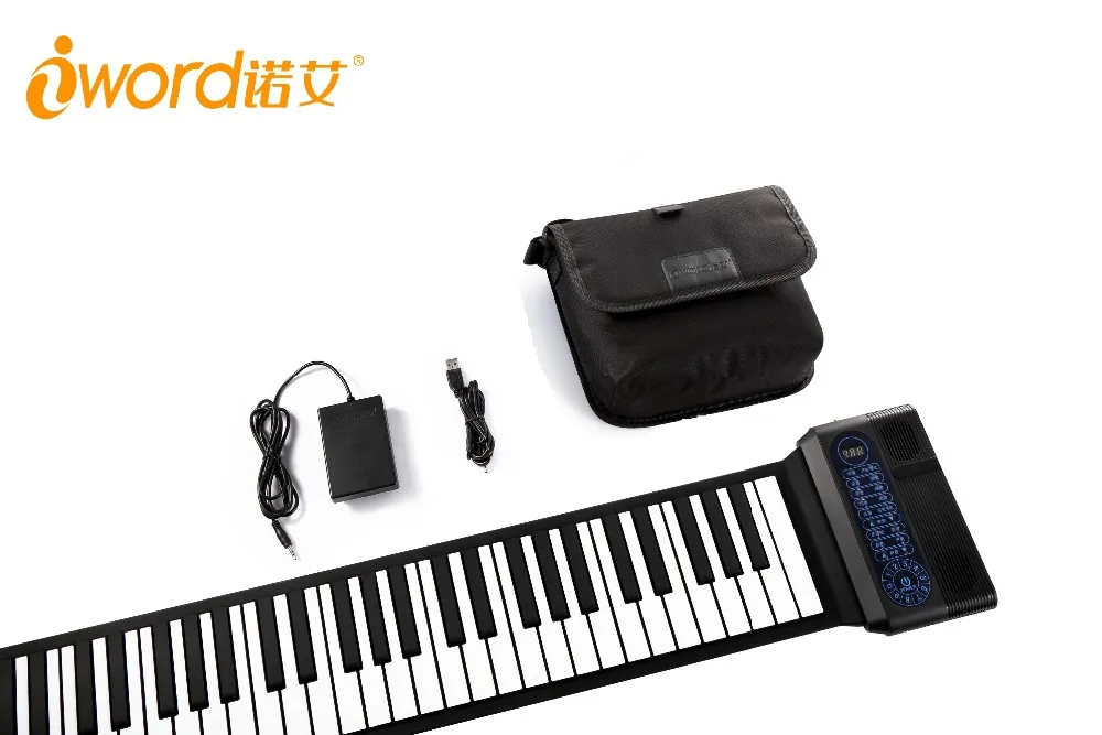 IWord New 61 Keys Musical Instrument Hand Roll Keyboard Roll Piano Roll up Piano