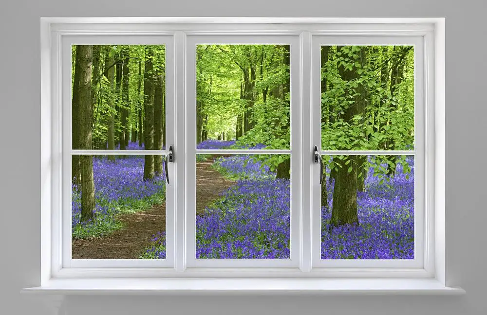Lingyin Modern UPVC Doors and windows Grill Design With Reflective Glass