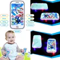 4D English patrol dogs mini toy phone touch screen learning machine baby happy toys education plastic