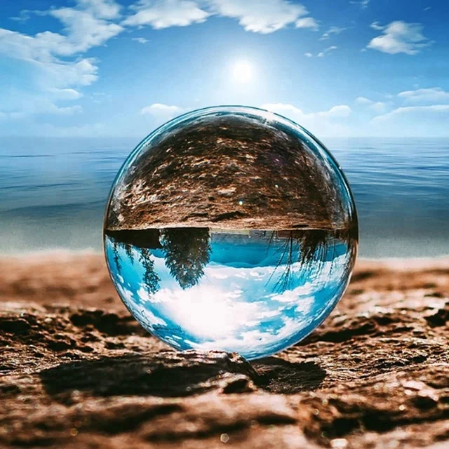 Magic K9 Clear Crystal Ball Photography Decorative FengShui Glass Sphere Crystal Ball Gifts