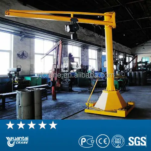 360 Degree Rotating Floor Mounted Pillar Hoist Small Jib Crane