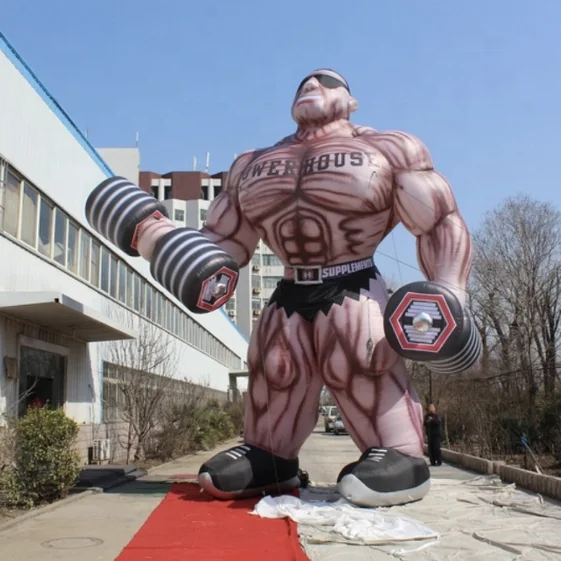 giant inflatable muscle man