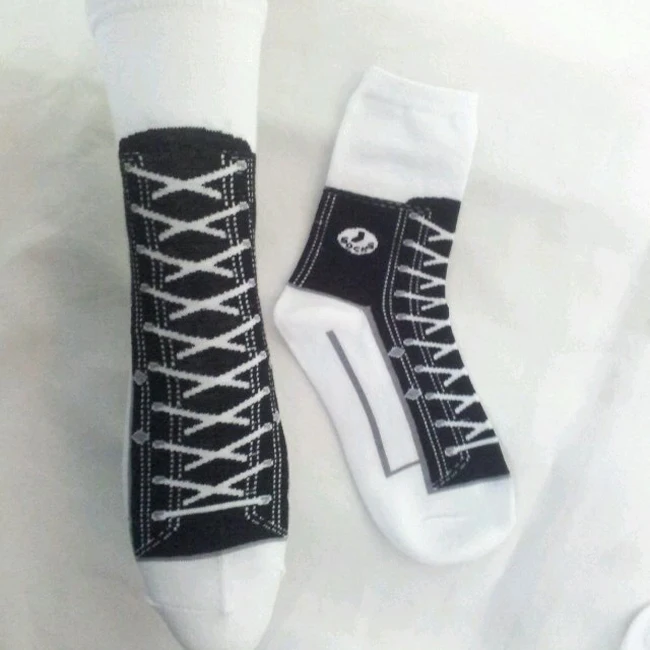 sneaker print socks