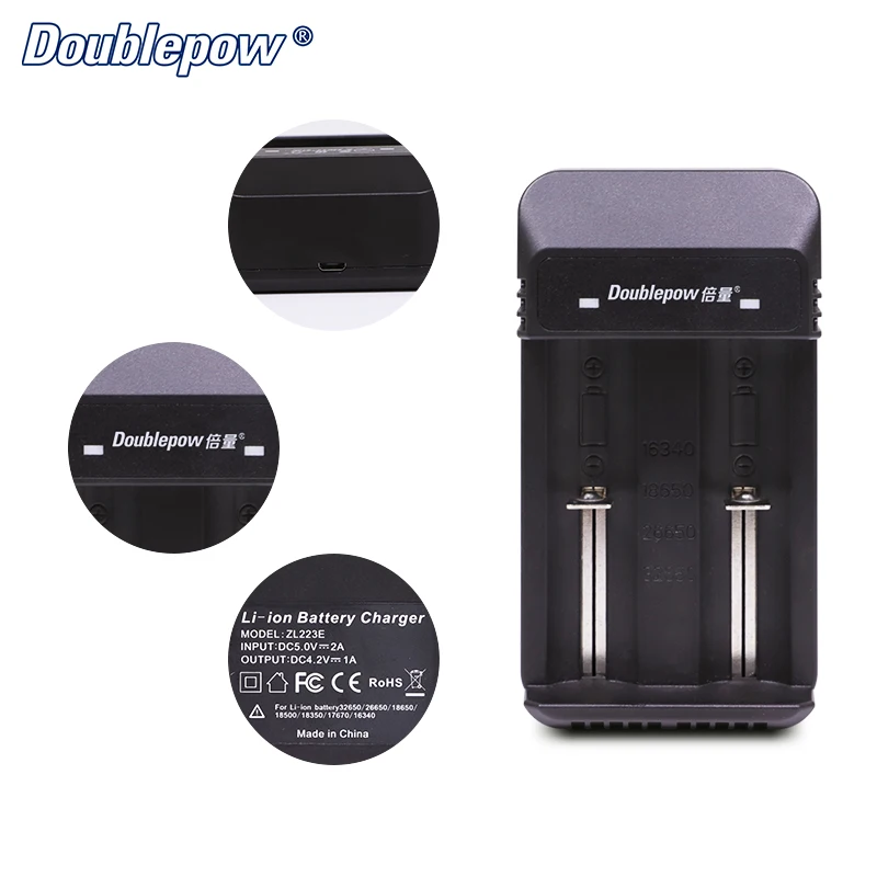 Smart Rapid Universal Input 5v Output 4.2v 2 Slot 3.7v 18650 Lithium