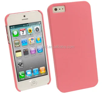 For New Apple iPhone 4G 5 5S 5C SE Cover Pink Rubber PC Hard Case