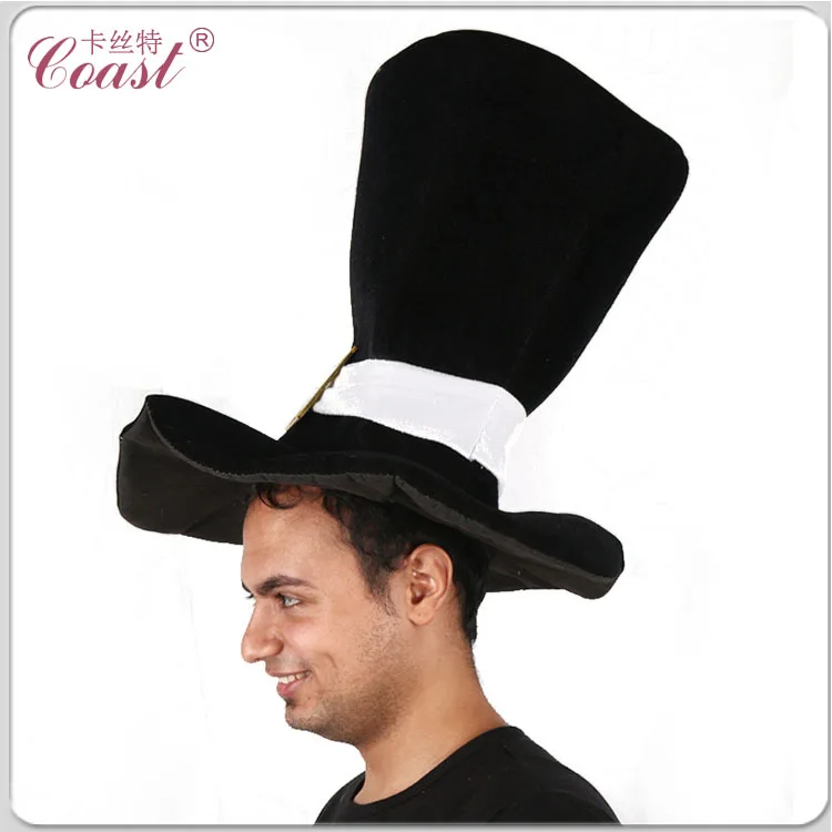 
 Черная высокая большая круглая шляпа оптом  