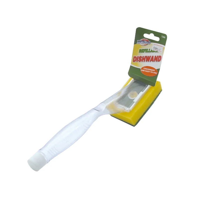 Source Plastic handle soap dispensing dish clean sponge brush on  m.